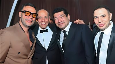 بالصور .. كل النجوم في حفل زفاف ابنة شقيق الزعيم عادل إمام