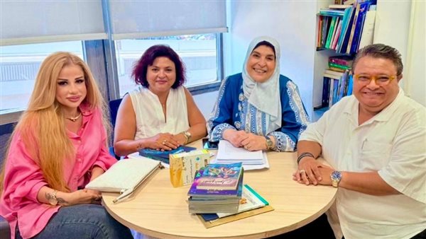 خالد جلال والكاتبة جهاد الديناري 